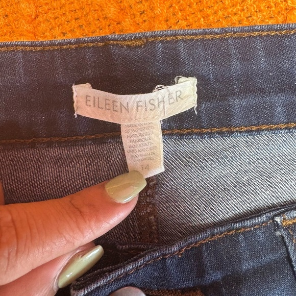 EILEEN FISHER Women's Dark Blue Skinny Jeans - Picture 3 of 7